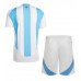 Maglia Calcio Argentina Prima Divisa Bambino Copa America 2024 Manica Corta (+ pantaloncini)